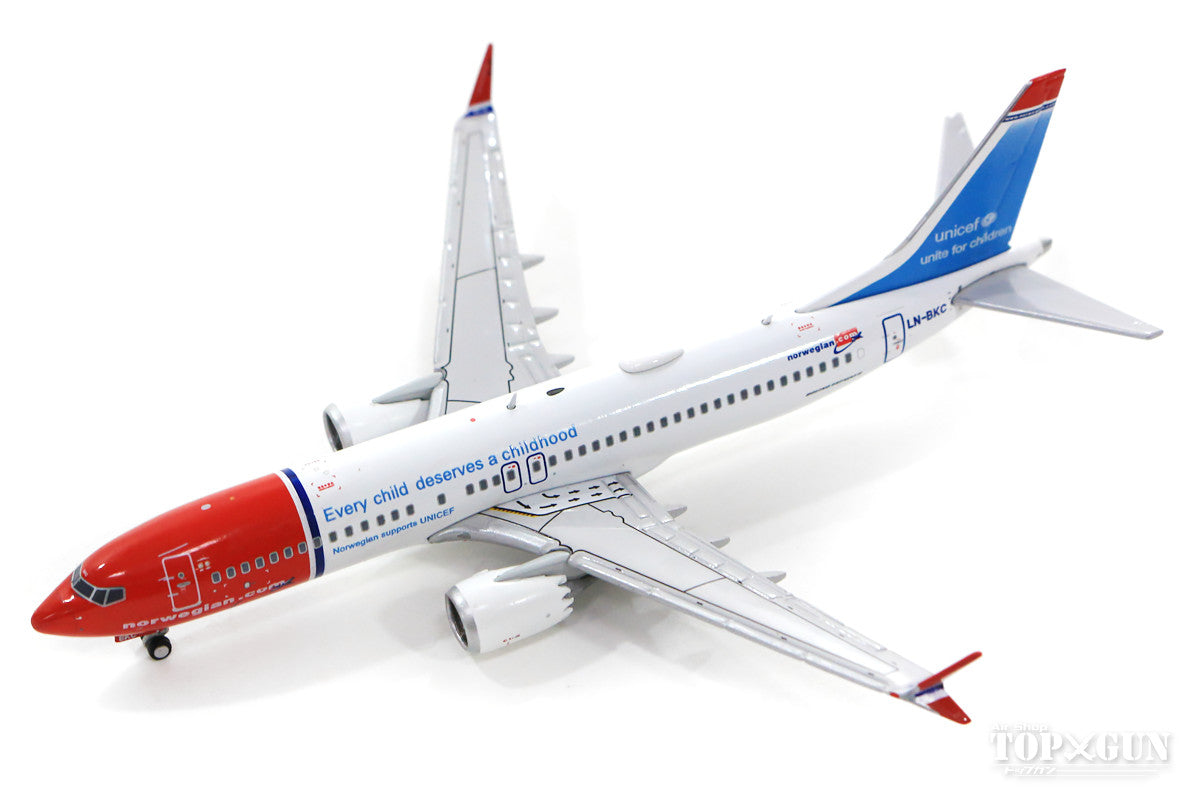 [WEB-only special price] 737 MAX 8 Norwegian Air Shuttle "UNICEF Livery" LN-BKC With Antenna 1/400 [XX4150]