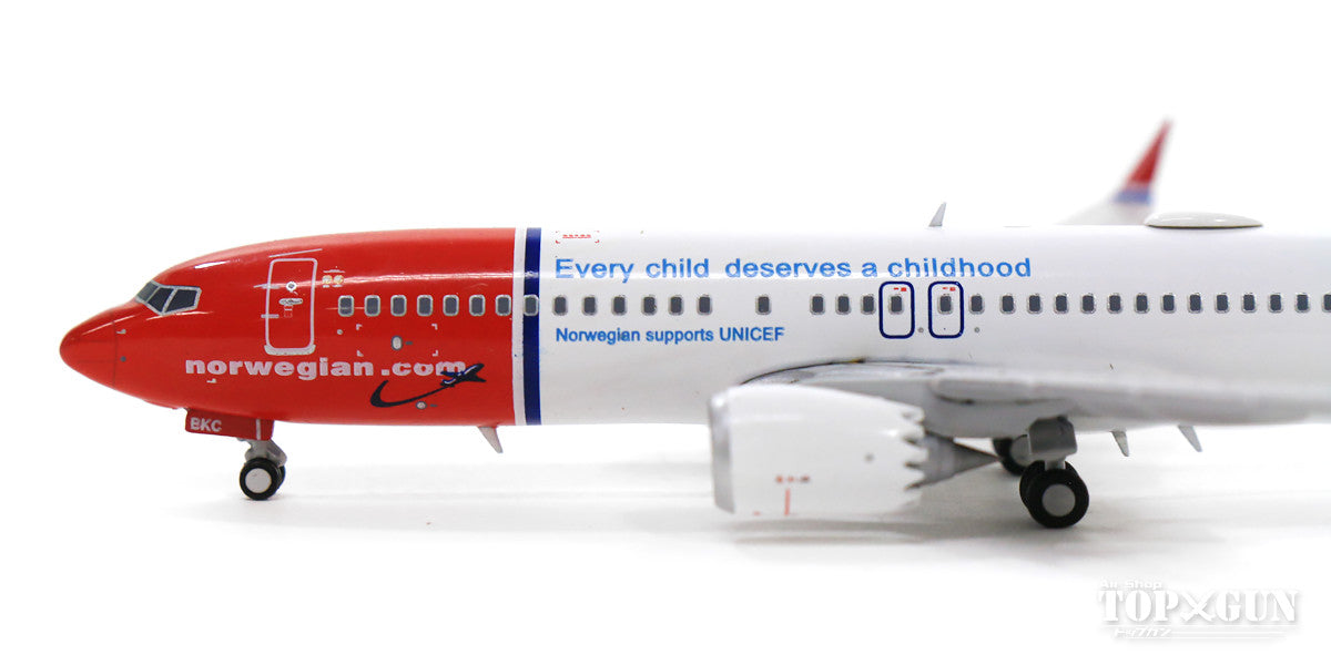 [WEB-only special price] 737 MAX 8 Norwegian Air Shuttle "UNICEF Livery" LN-BKC With Antenna 1/400 [XX4150]