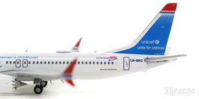 【WEB限定特価】737 MAX 8 ノルウェージャンエアシャトル 「UNICEF Livery」 LN-BKC With Antenna 1/400 [XX4150]