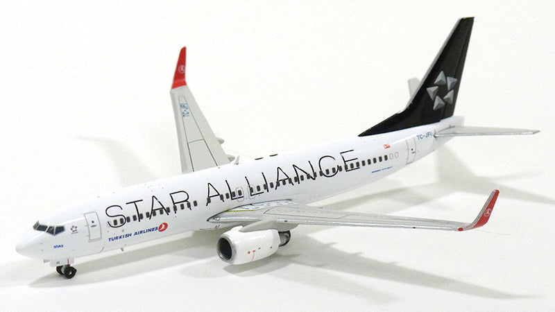 737-800 ターキッシュ・エアラインズ（トルコ航空）特別塗装 「スターアライアンス」　TC-JFI アンテナ付き 1/400 [XX4943]