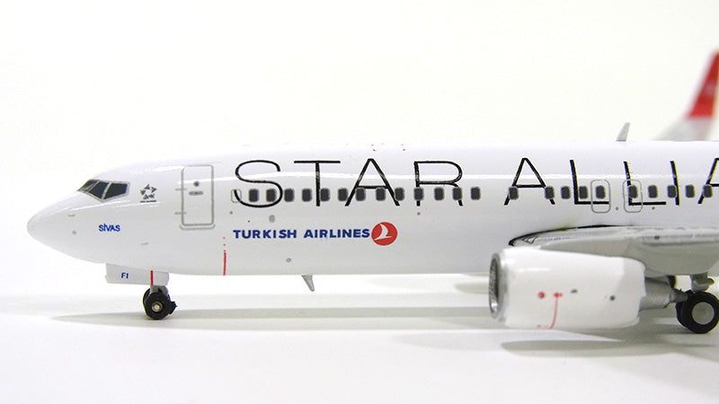 737-800 ターキッシュ・エアラインズ（トルコ航空）特別塗装 「スターアライアンス」　TC-JFI アンテナ付き 1/400 [XX4943]