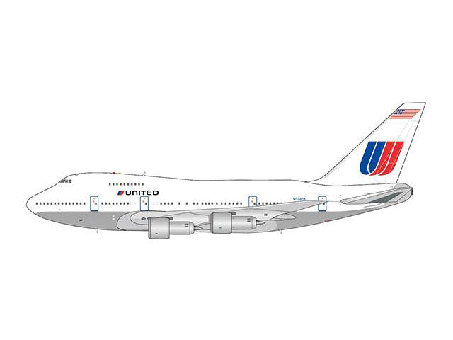 747SP United Airlines White Fuselage 1986 (with antenna) N538PA 1/400 [XX4961]